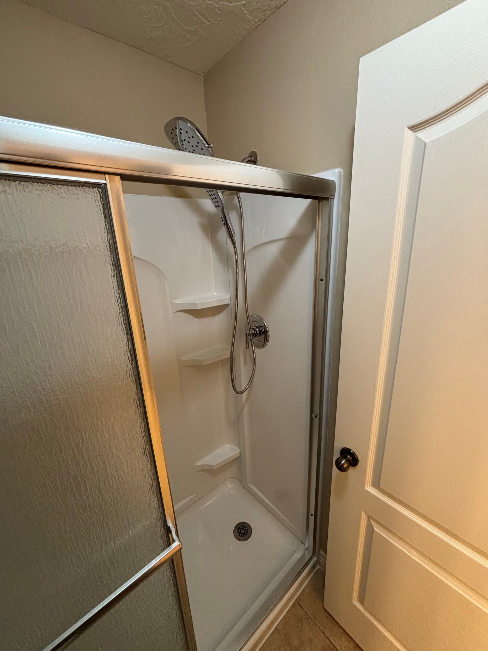 Gallery photos for Open Walls to a Finished Shower with a Moen Valve Upgrade: Image #3