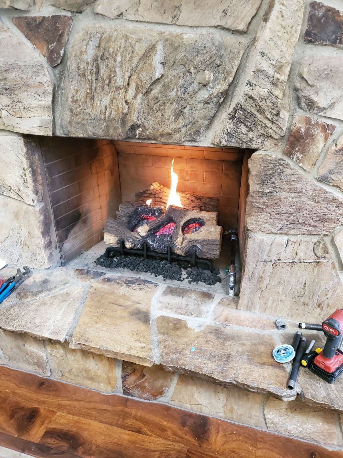 Cozy Up with Our Latest Gas Fireplace Installation image