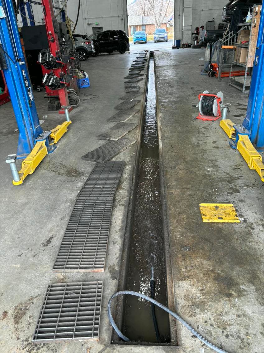 Project Drain Cleaning Success at Local Garage image