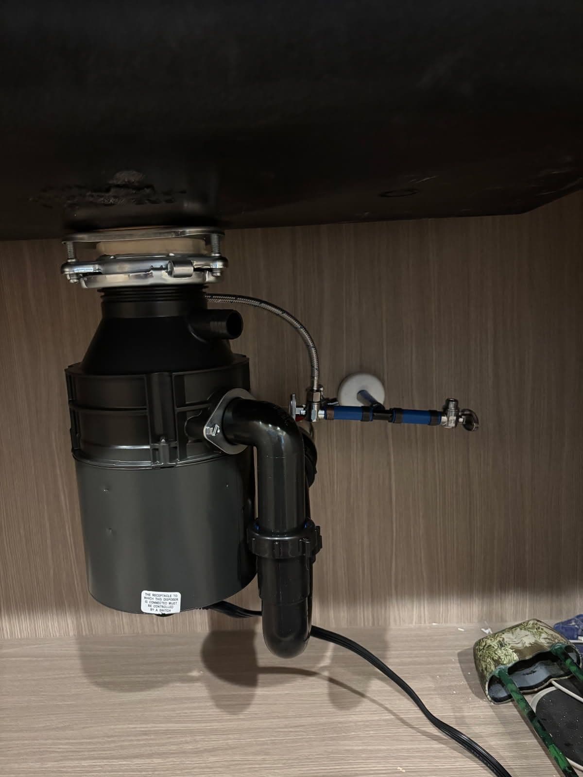 Project Garbage Disposal, Drain, and Valve Install Under the Kitchen Sink image