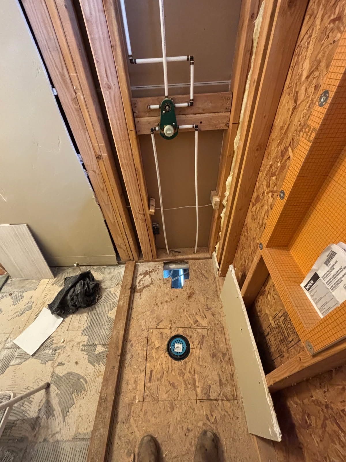 Project Bathroom Rough-In Underway in Santaquin Utah image