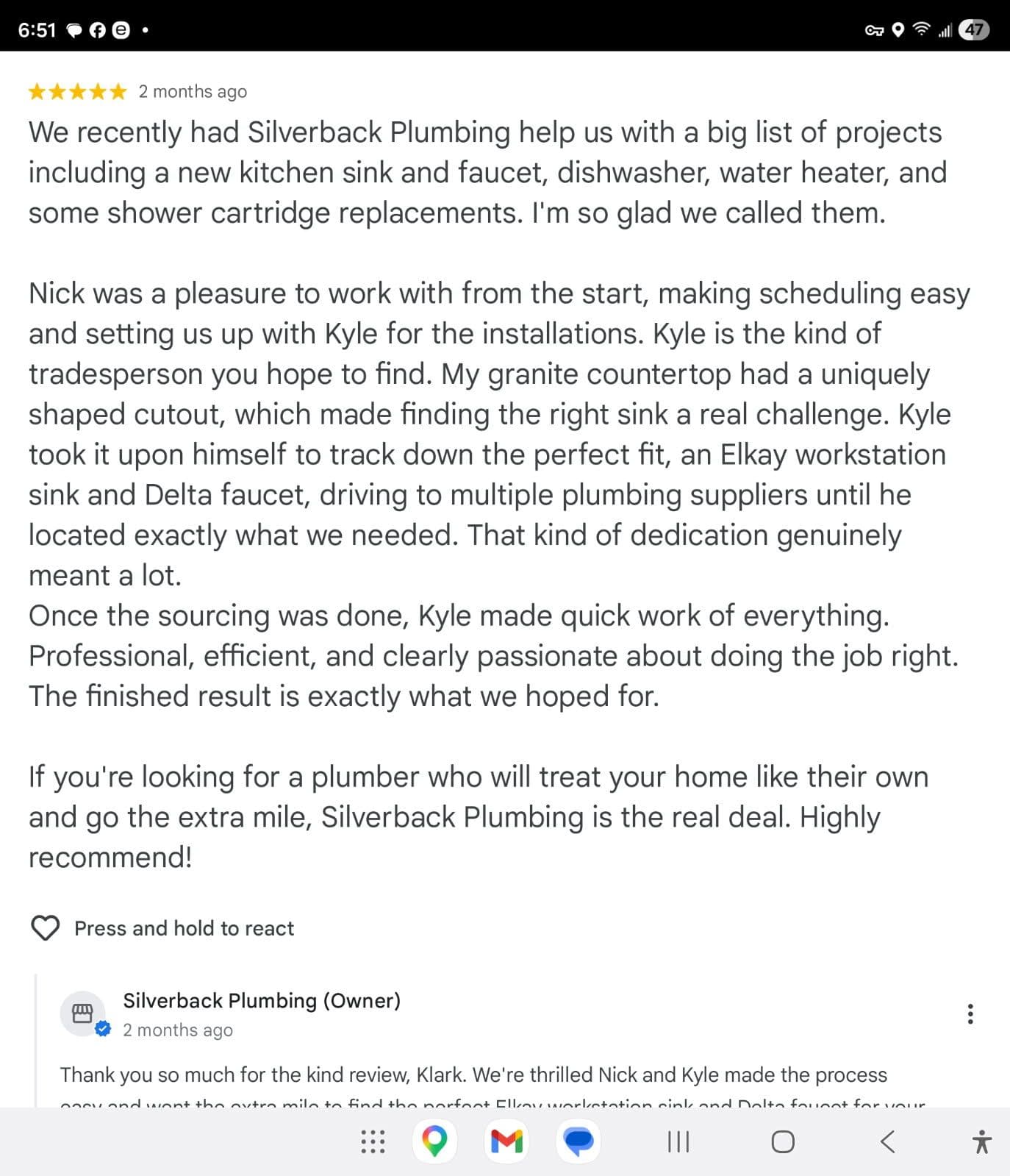 A Five-Star Review That Says It All image