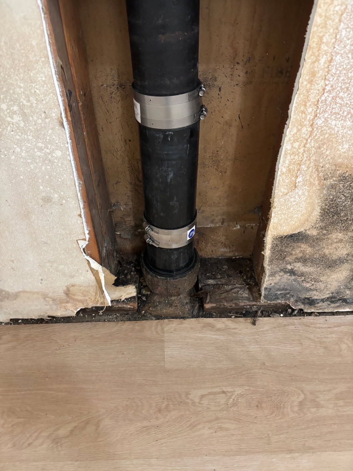 Project Cast-Iron Drain Leak Hiding Behind the Wall image